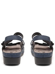 Blue - Pavers Blue Adjustable Embellished Sandals - Image 5 of 5