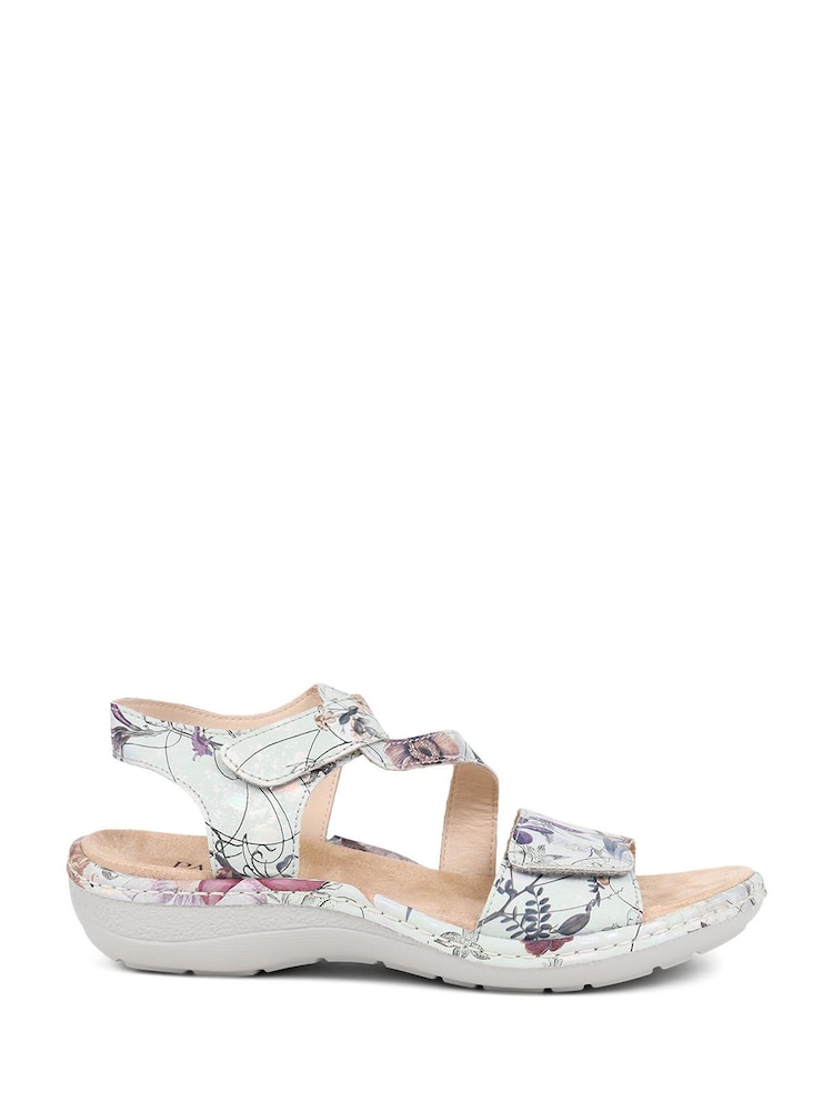 Pavers Silver Adjustable Fastening Sandals - Image 1 of 5