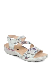 Pavers Silver Adjustable Fastening Sandals - Image 2 of 5