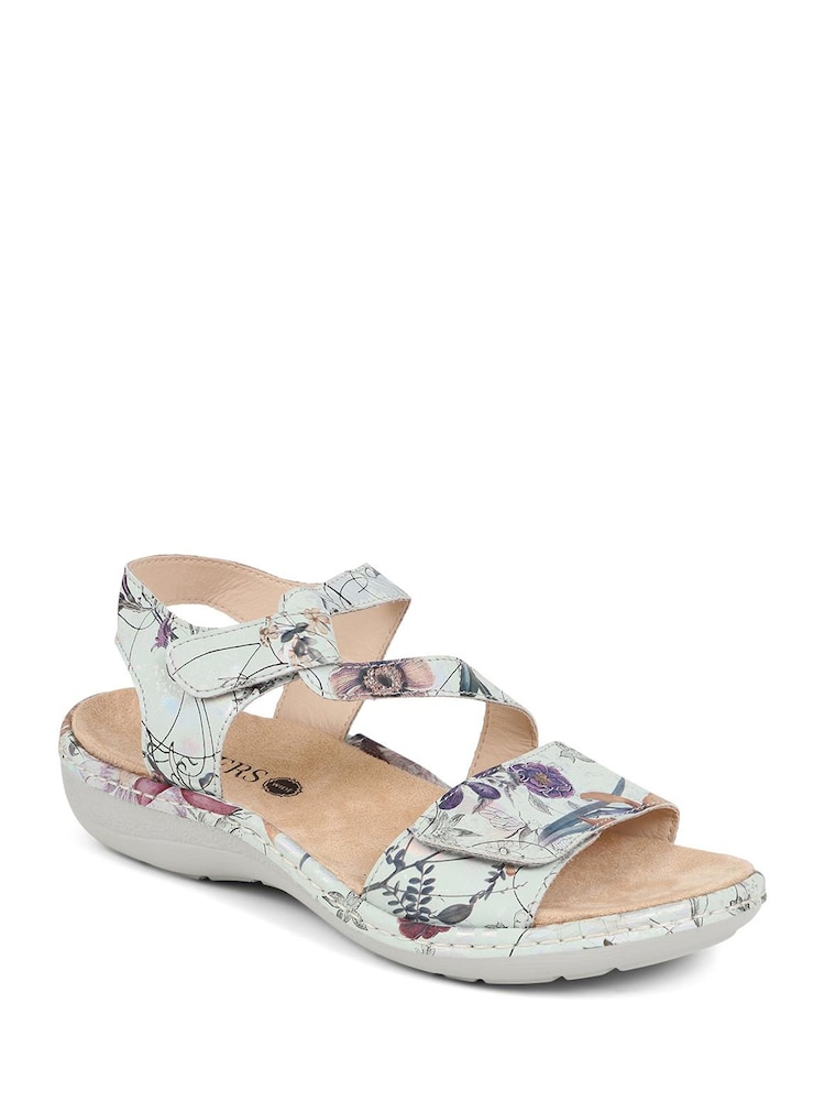 Pavers Silver Adjustable Fastening Sandals - Image 2 of 5
