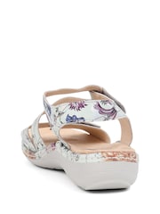 Pavers Silver Adjustable Fastening Sandals - Image 3 of 5