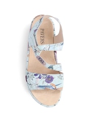 Pavers Silver Adjustable Fastening Sandals - Image 4 of 5