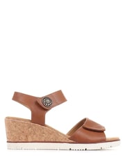Pavers Brown Pavers Blue Adjustable Wedge Sandals - Image 1 of 5