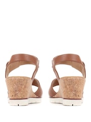 Pavers Brown Pavers Blue Adjustable Wedge Sandals - Image 3 of 5