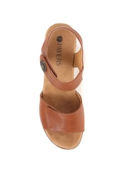 Pavers Brown Pavers Blue Adjustable Wedge Sandals - Image 4 of 5