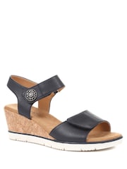 Pavers Blue Pavers Blue Adjustable Wedge Sandals - Image 3 of 5