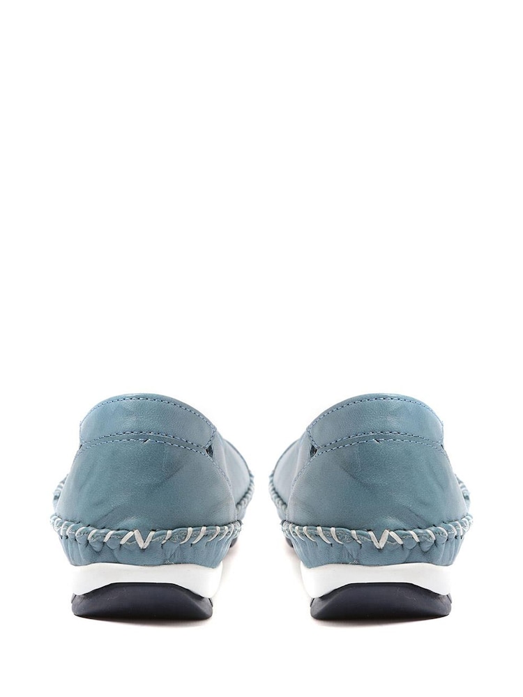 Blau - Pavers Slip On Lederschuhe Weiß - Bild 2 von 5 Blau - Pavers Slip On Lederschuhe Weiß - Bild 2 von 5