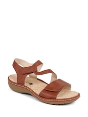 Pavers Brown Adjustable Fastening Sandals - Image 2 of 5