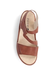 Pavers Brown Adjustable Fastening Sandals - Image 4 of 5