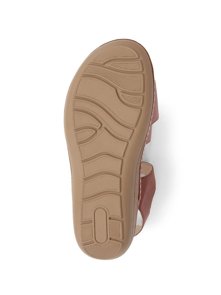 Pavers Brown Adjustable Fastening Sandals - Image 5 of 5