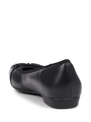 Pavers Black Ballet Pumps - Image 3 of 5