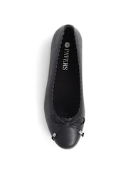 Pavers Flat Ballet Black Pumps - Image 4 of 5