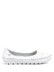 Pavers White Pavers Leather Slip On White Shoes - Image 2 of 5
