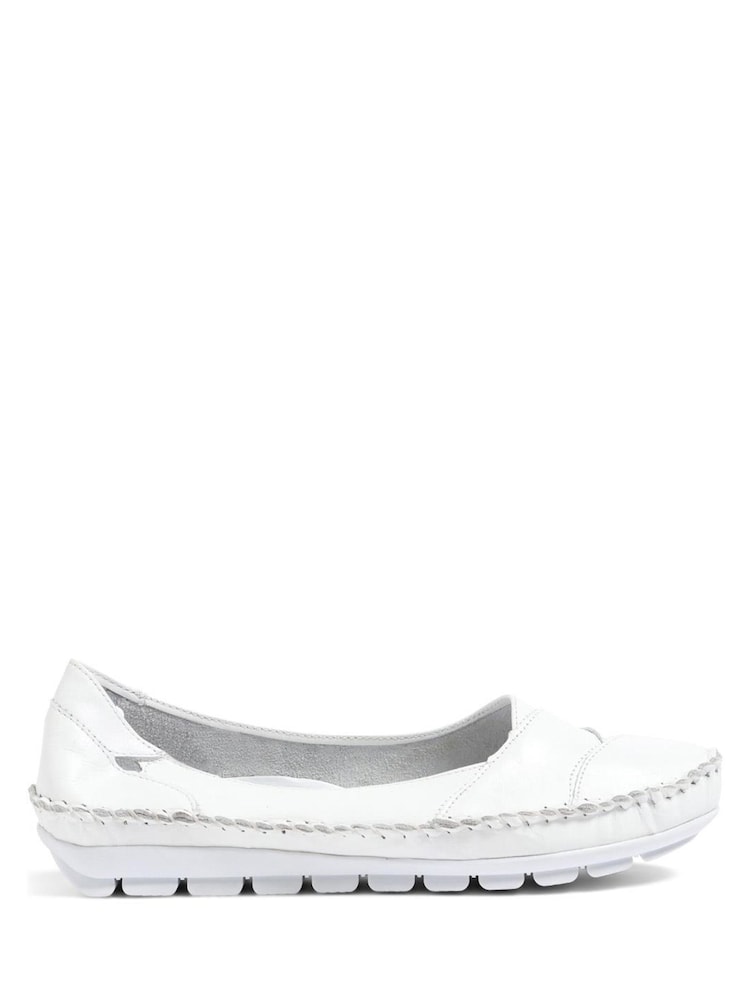 Pavers White Pavers Leather Slip On White Shoes - Image 2 of 5