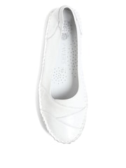 Pavers White Pavers Leather Slip On White Shoes - Image 5 of 6