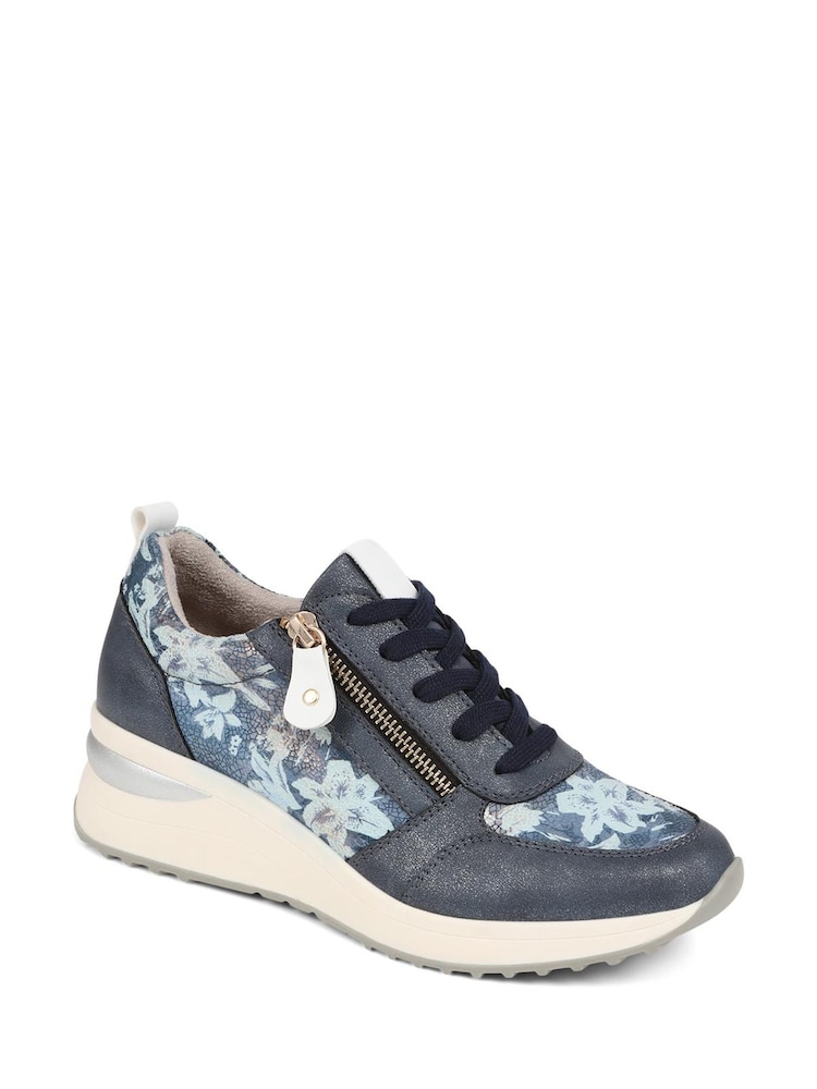 Zapatillas de deporte con suela acolchada y estampado floral doradas de Pavers - Imagen 2 de 5 Zapatillas de deporte con suela acolchada y estampado floral doradas de Pavers - Imagen 2 de 5