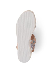 Pavers Brown Pavers Cream Touch Fasten Wedge Sandals - Image 4 of 5