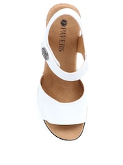 Pavers White Pavers Blue Adjustable Wedge Sandals - Image 4 of 6
