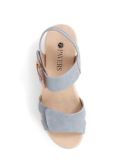 Pavers Blue Pavers Cream Touch Fasten Wedge Sandals - Image 4 of 5