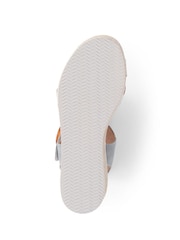 Pavers Blue Pavers Cream Touch Fasten Wedge Sandals - Image 5 of 5