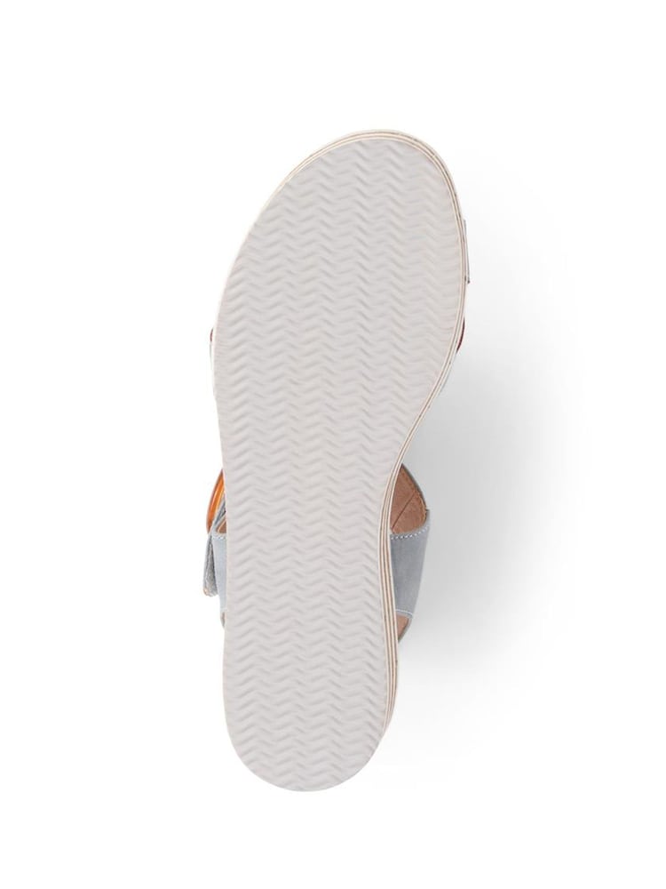 Pavers Blue Pavers Cream Touch Fasten Wedge Sandals - Image 5 of 5