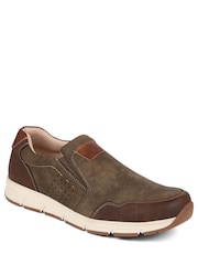 Pavers Light Brown Pavers Wide Fit Slip-Ons Trainers - Image 3 of 6