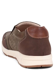 Pavers Light Brown Pavers Wide Fit Slip-Ons Trainers - Image 4 of 6