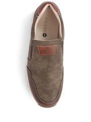 Pavers Light Brown Pavers Wide Fit Slip-Ons Trainers - Image 5 of 6