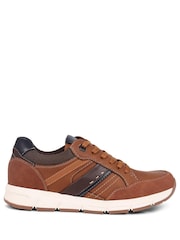 Pavers Brown Pavers Lace Up Brown Trainers - Image 2 of 6
