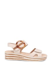 Pavers Cream Pavers Cream Touch Fasten Wedge Sandals - Image 1 of 5
