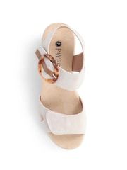 Pavers Cream Pavers Cream Touch Fasten Wedge Sandals - Image 4 of 5
