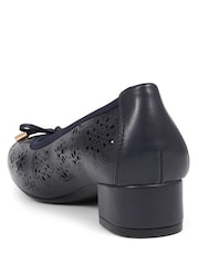Pavers Blue Cut Out Detail Court Shoes - Image 2 of 5
