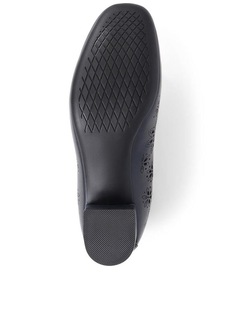 Pavers Blue Cut Out Detail Court Shoes - Image 5 of 5