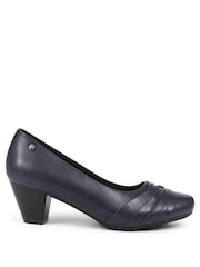 Pavers Navy Low Heeled Court Shoes - Image 1 of 5