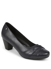 Pavers Navy Low Heeled Court Shoes - Image 2 of 5