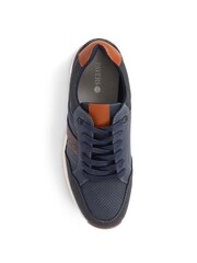 Pavers Blue Pavers Lace Up Brown Trainers - Image 4 of 5