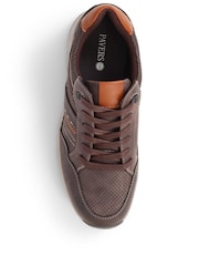 Pavers Tan Multi Pavers Lace Up Brown Trainers - Image 3 of 5