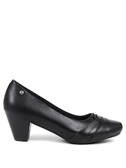 أسود - Pavers Low Heeled Court Shoes - Image 1 of 5