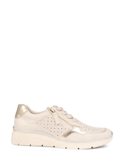 Dorado - Zapatillas de deporte con suela gruesa y doble cierre de Pavers - Imagen 1 de 5