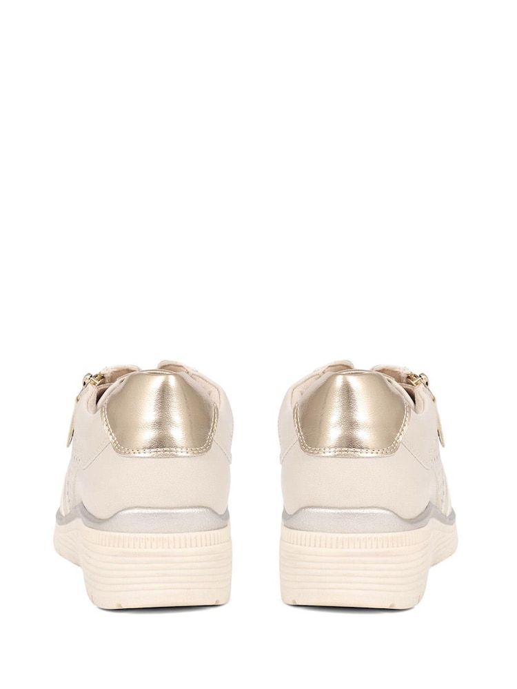 Dorado - Zapatillas de deporte con suela gruesa y doble cierre de Pavers - Imagen 2 de 5 Dorado - Zapatillas de deporte con suela gruesa y doble cierre de Pavers - Imagen 2 de 5