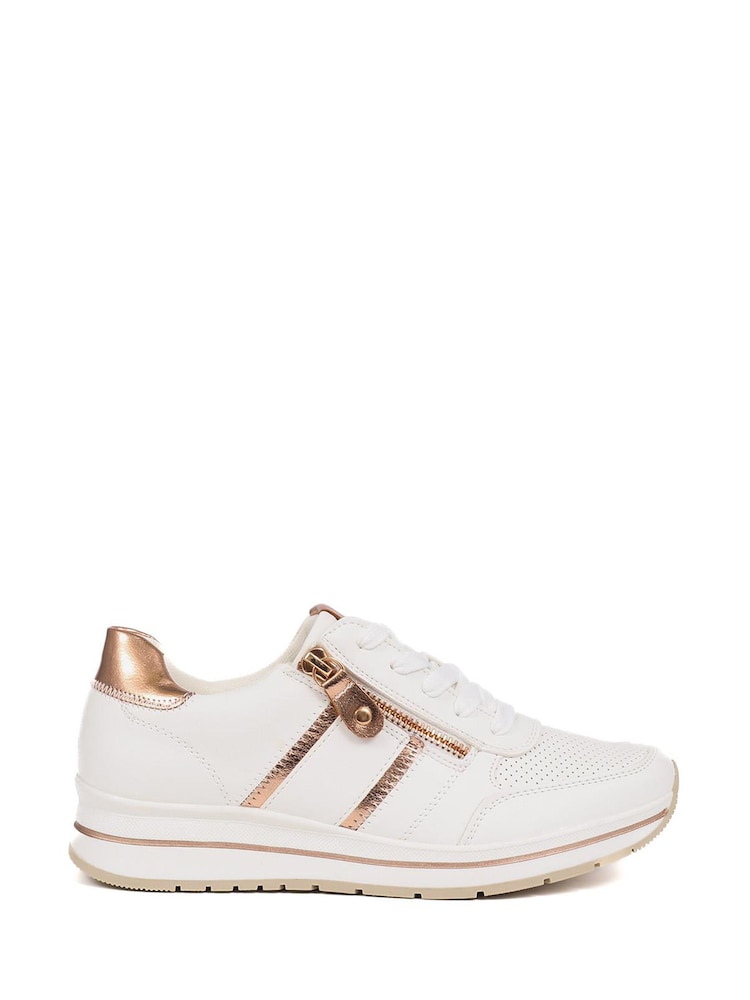 Pavers White Accent Trainers - Image 1 of 5