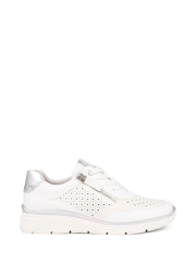 Blanco - Zapatillas de deporte con suela gruesa y doble cierre de Pavers - Imagen 1 de 5