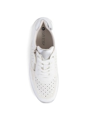 Blanco - Zapatillas de deporte con suela gruesa y doble cierre de Pavers - Imagen 4 de 5