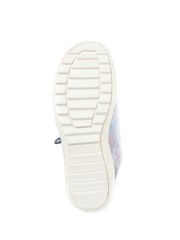 Pavers Blue Pavers Blue Floral Lace-Up Trainers - Image 5 of 5