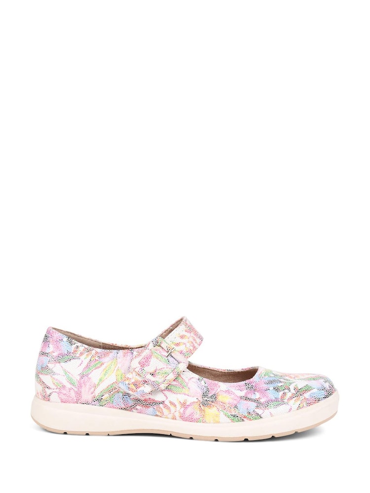 Blanco/rosa - Merceditas blancas con cierre de velcro de Pavers - Imagen 1 de 5 Blanco/rosa - Merceditas blancas con cierre de velcro de Pavers - Imagen 1 de 5
