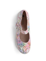 Blanco/rosa - Merceditas blancas con cierre de velcro de Pavers - Imagen 4 de 5