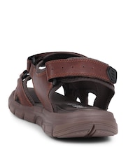 Pavers Brown Pavers Wide Fit Adjustable Brown Sandals - Image 2 of 5