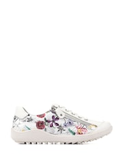 Белый - Синие кроссовки Pavers Floral Lace Up - Image 1 of 5