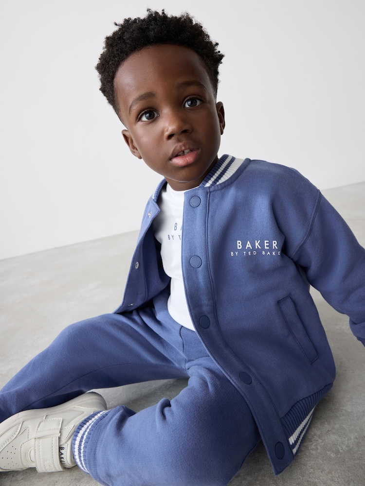 Baker by Ted Baker Blue 100% Cotton Varsity 3 Piece Set - Image 1 of 19