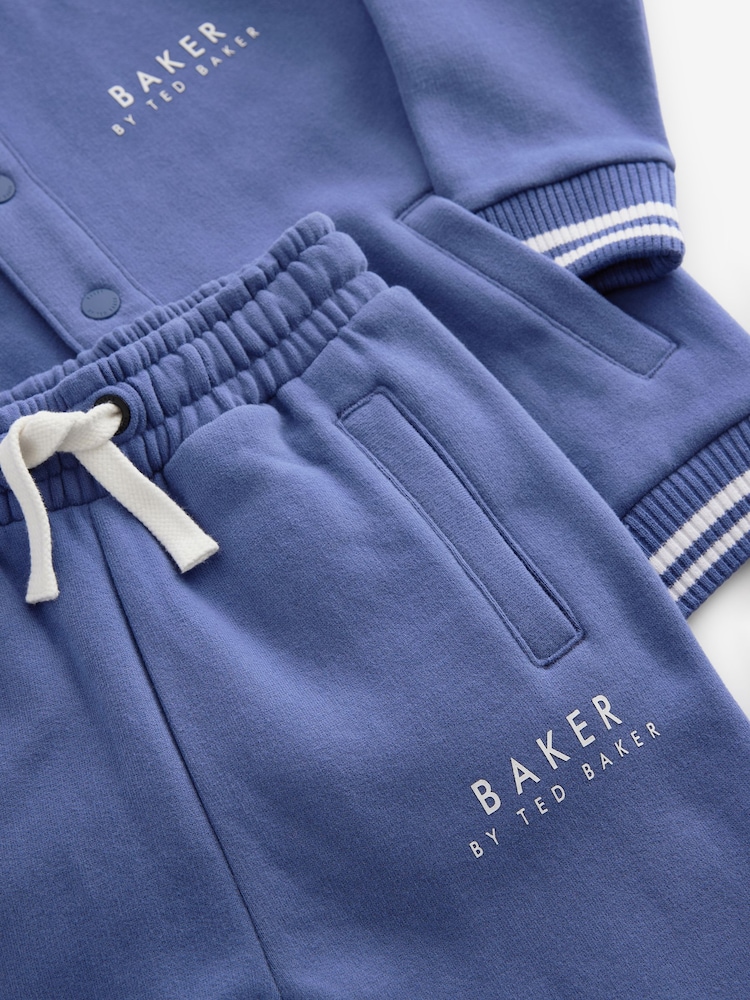 Baker by Ted Baker Blue 100% Cotton Varsity 3 Piece Set - Image 17 of 19